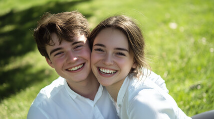 Obraz premium portrait of a happy couple