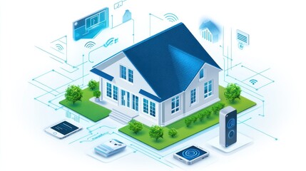 Smart Home Technology Integrated House System Network