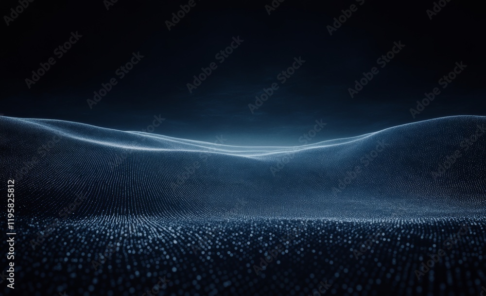 Poster abstract tech background 3d illustration. quantum computer architecture. futuristic technologies in 
