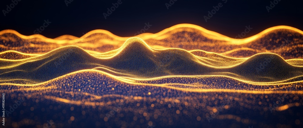 Poster global network 3d illustration. visualization of neural connections in stock. abstract, high tech, f