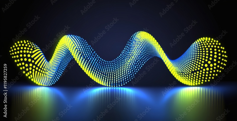 Poster electrical impulse, binary code