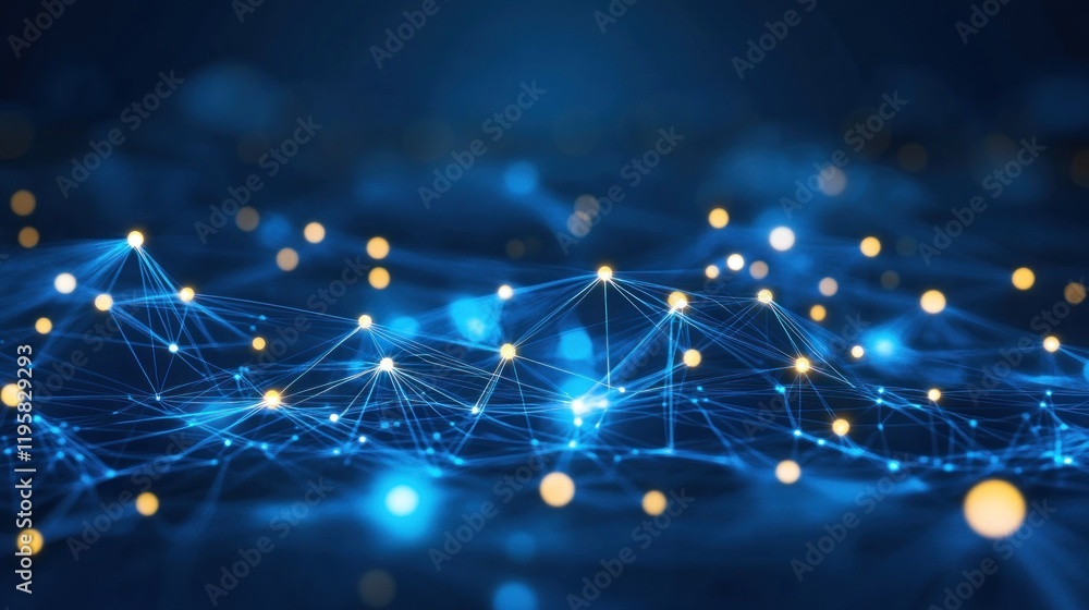 Poster Abstract Network Connections Digital Data Flow