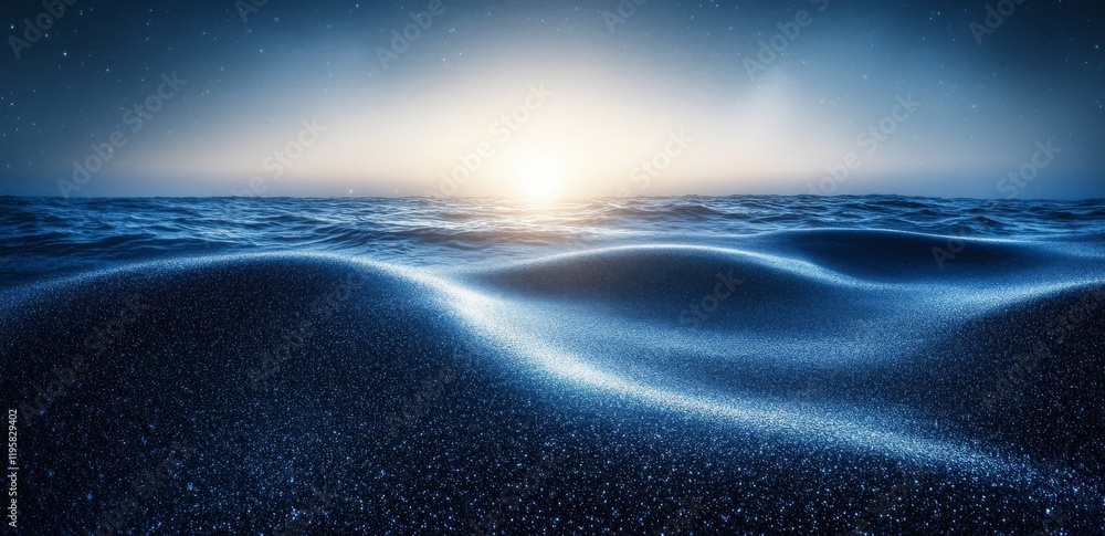 Poster a cyber data stream. digital neural networks. 3d illustration of a wavy open source surface