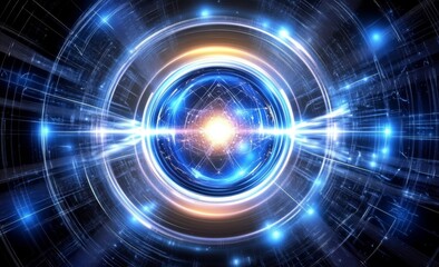 Fototapeta premium Cyber ball of big data