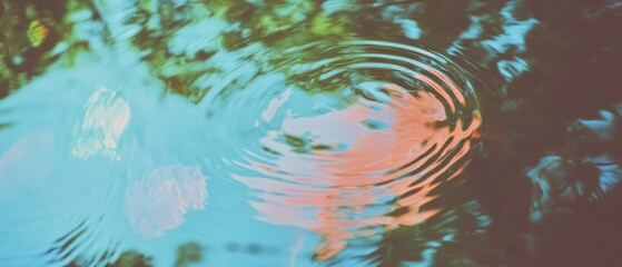 Fototapeta na wymiar Ripples and textured bark combined in a beautiful double exposure capturing nature's essence
