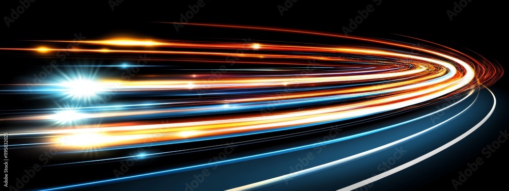 Poster data flow intertwines with informational infinity, shaped by digital footprint and extensive data co