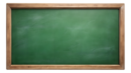 blank blackboard with chalk