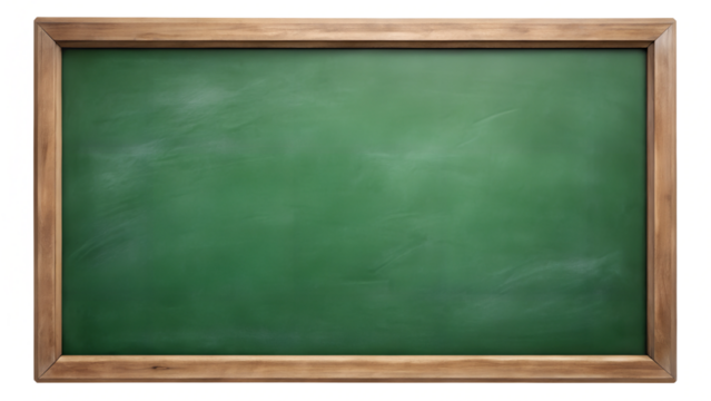 blank blackboard with chalk