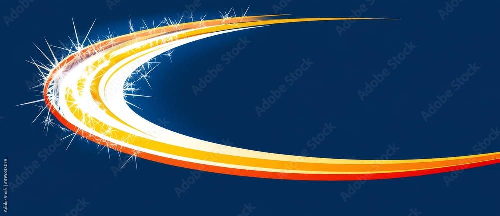 Poster big data visualization and internet technology 3d illustration combined with high-speed data transfe