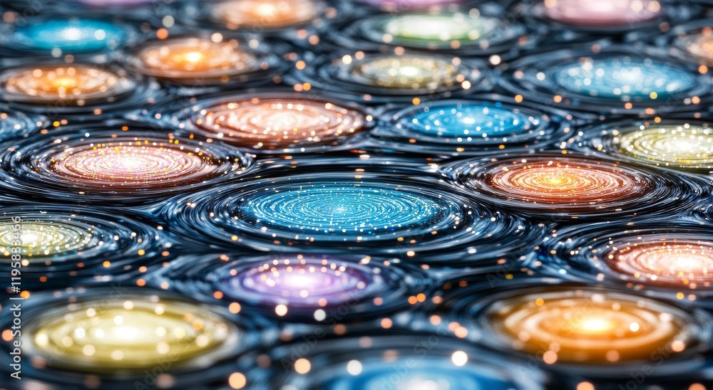Poster open internet data. concept of big data. digital neural network. stock analysis. future cyberspace. 