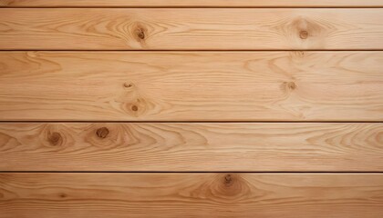 Obraz premium Close-up view of light beige wooden planks.