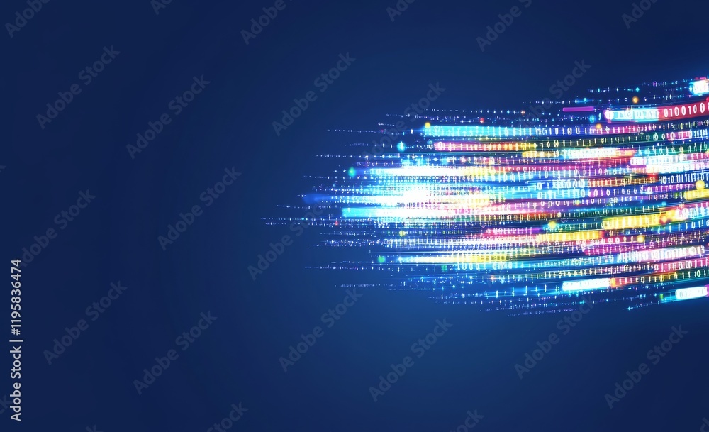Poster a futuristic 3d illustration of abstract technology, showcasing quantum computer architecture and it