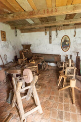 Romania, Transylvania, Sibiu county. Gothic-style Evangelical Church (1495) in the village of Cristian stands on the site of a 13th century Roman basilica.