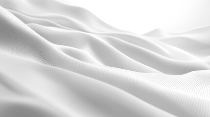 Obraz premium Abstract white installation with a sphere rolling on curved lane with soft shadows, 3d rendering illustration