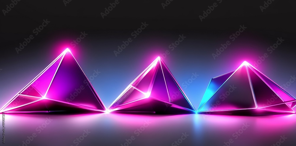 Poster an abstract neural network 3d image showcasing big data, global database, and stock features, with a