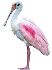 Bird, Roseate Spoonbill, Amazon, Pantanal, Forest, Nature, Amazon Rainforest, Art, Image, with Transparent Background PNG, for Stickers, T-Shirt Print, Cap, Mug, Flip-flops, Mousepad, Transparent PNG