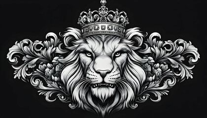 Obraz premium Lion and crown.