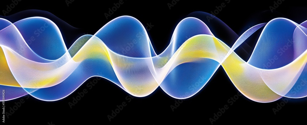 Poster digital 3d illustration of an abstract neural network. cyber emotion element for a business presenta