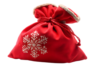 red bag isolated on white