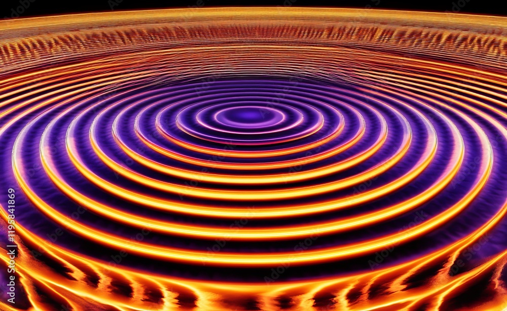 Poster rapidly flowing digital data travels through wave-like big data networks. modern technology backgrou