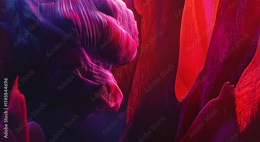 Poster 3d illustration of a neural network. big data concept visualized abstractly. global database and sto