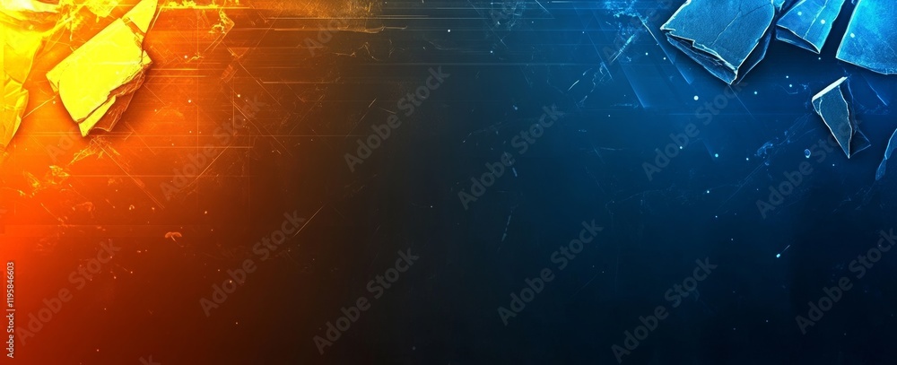 Poster an abstract neural network depicted in 3d. cyber emotion for a business presentation. nano particles