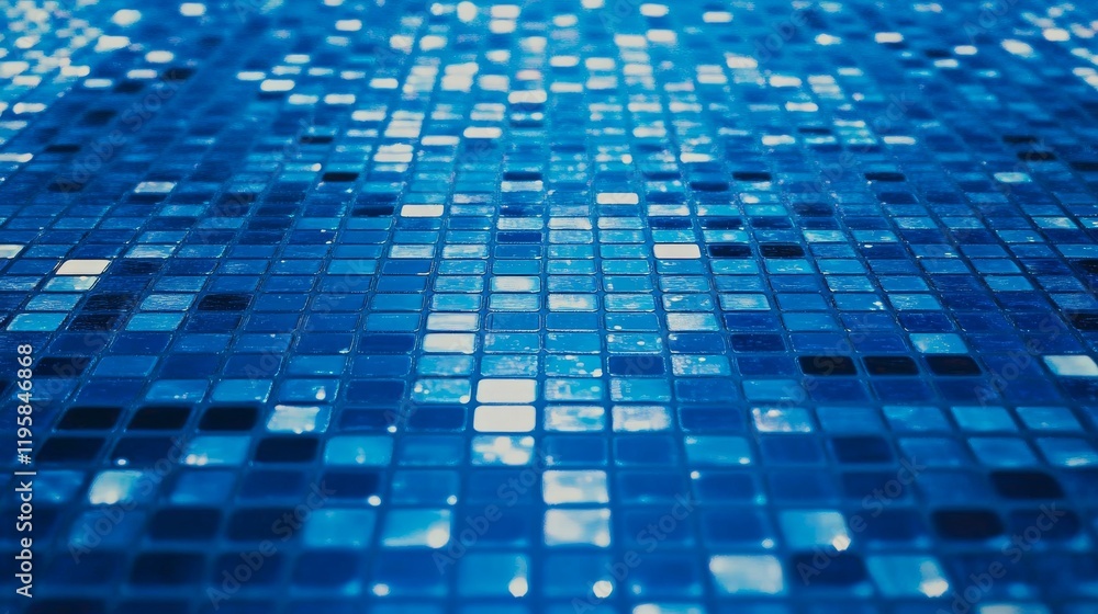 Poster a 3d illustration of blockchain featuring a field of code, flow, wave, and data associated with digi