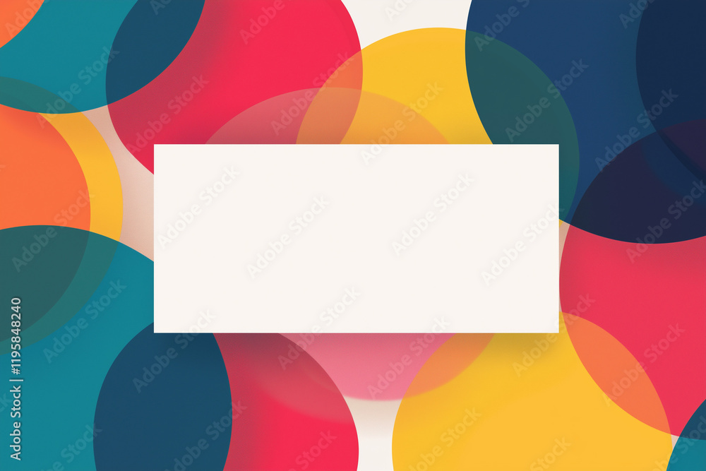 Poster abstract overlapping translucent circles: a modern design element for backgrounds, websites, and