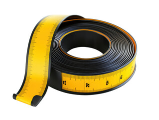 Isolated Yellow Measuring Tape