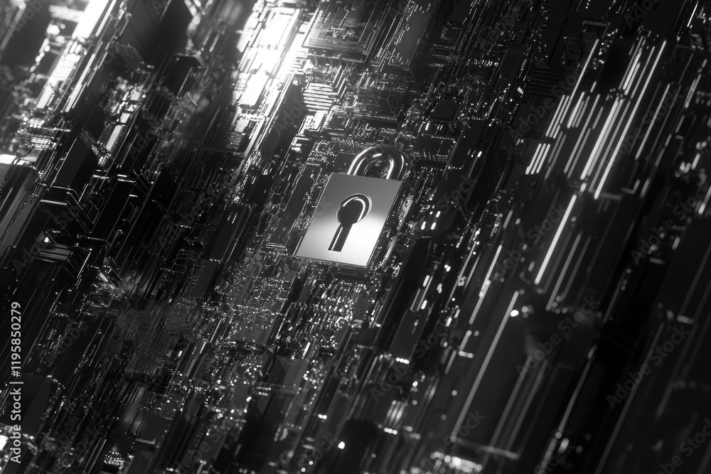 Poster image of a person's silhouette against a complex, circuit-like digital background, suggesting themes