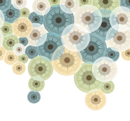 Abstract Seamless Pattern with Circular Motifs