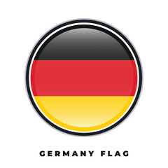 Germany flag round design icon circle vector template