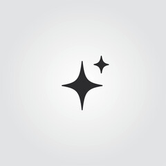 Fototapeta premium Stars icon flat vector design