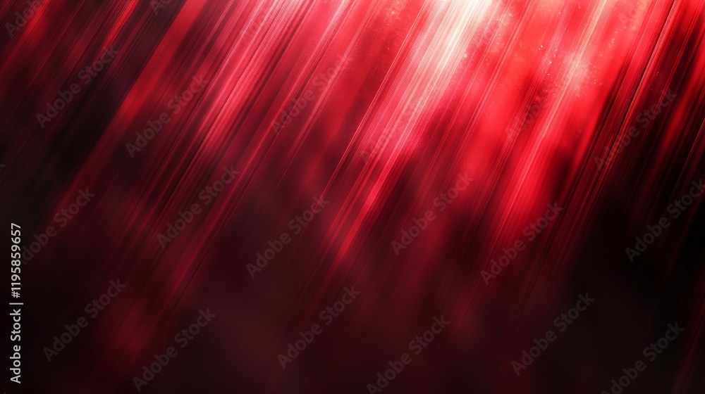 Poster vibrant red abstract background with dynamic light streaks and textures