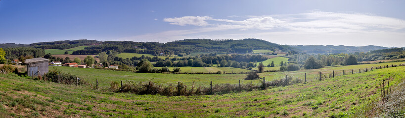 Obraz premium Spain, Galicia. Panorama near Arzua