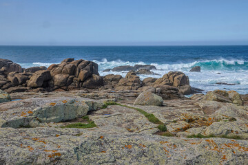 Color stock image of Spain, Galicia. Muxia seashore