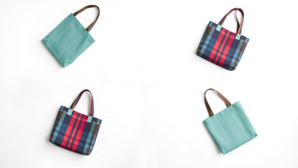 Stylish Handbags with Multicolor Design and