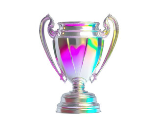 Isolated Iridescent Trophy Cup