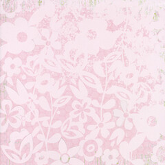 Garden floral paper, seamless fabric with ornamental pattern 