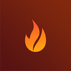 Stylized Flame Icon