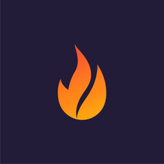 Stylized Flame Icon