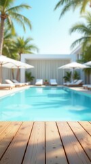 Obraz premium swimming pool in hotel