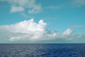 West Indies, caribbean sea from the boat