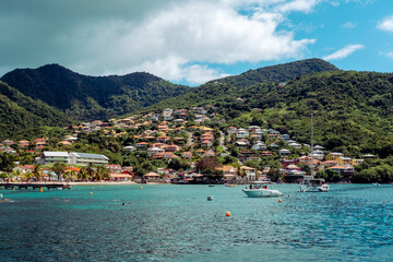 Anse d'Arlet, caribbean sea from the boat