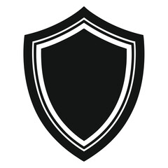 shield shape silhouette vector, protect shield security icons design, abstract emblem symbol illustration, 
black and white shield logo, modern safety guard graphic  