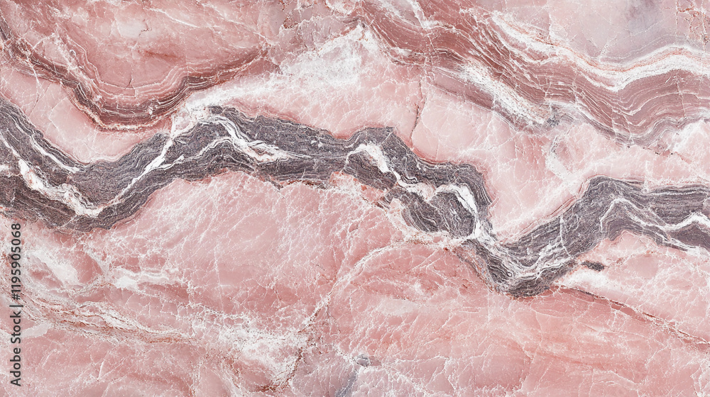 Poster marble texture with gentle waves in soft pink and gray tones. generative ai