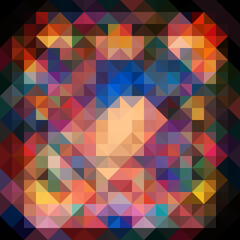 Colorful polygonal abstract background. Low poly effect. Polygon backdrop.