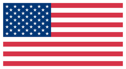 Fototapeta premium Rectangle USA Flag United States of America