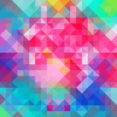 Colorful polygonal abstract background. Low poly effect. Polygon backdrop.