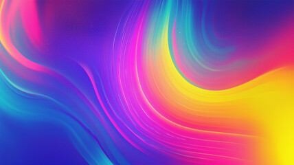 Fototapeta premium Bright abstract background. Rainbow gradient horizontal poster. Digital illustration. AI artwork.